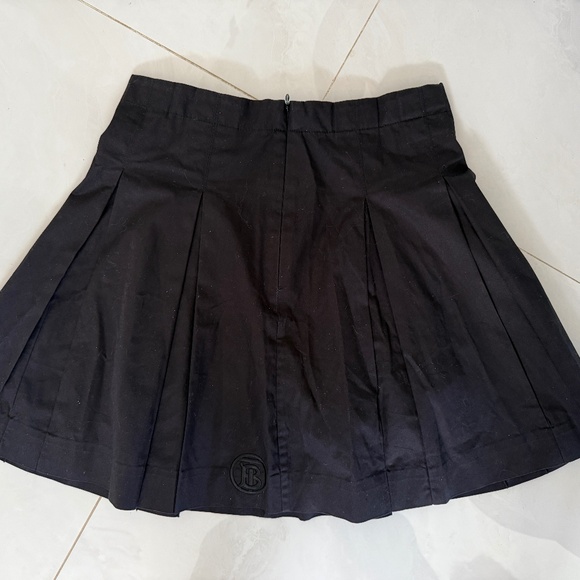 Burberry Girls Black Pleated Kilt Skirt Adjustable Waist Sz 12 - Picture 2 of 6